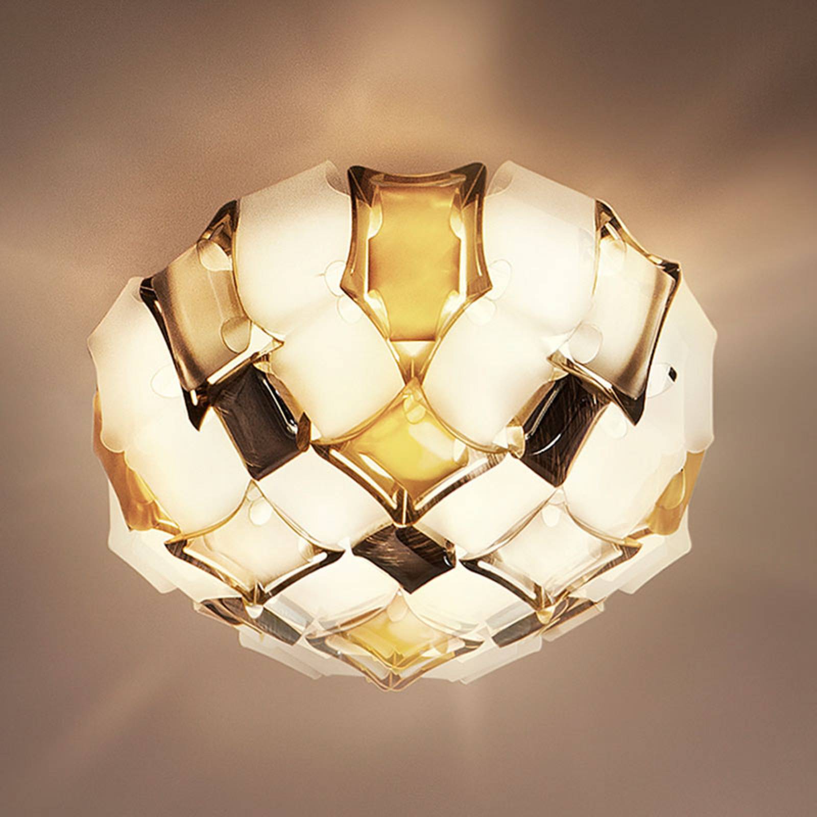 Slamp Mida Deckenleuchte, Ø 67 cm, amber/weiß Slamp Mida Deckenleuchte, Ø 67 cm, amber/weiß von Slamp
