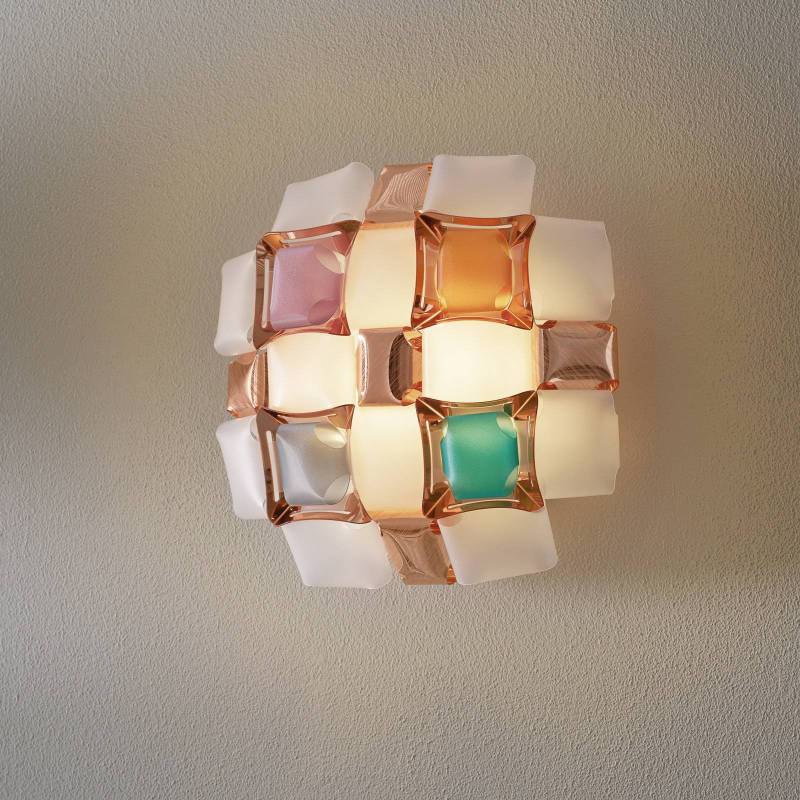 Slamp Mida Wandleuchte, 32x32 cm, bunt/weiß von Slamp