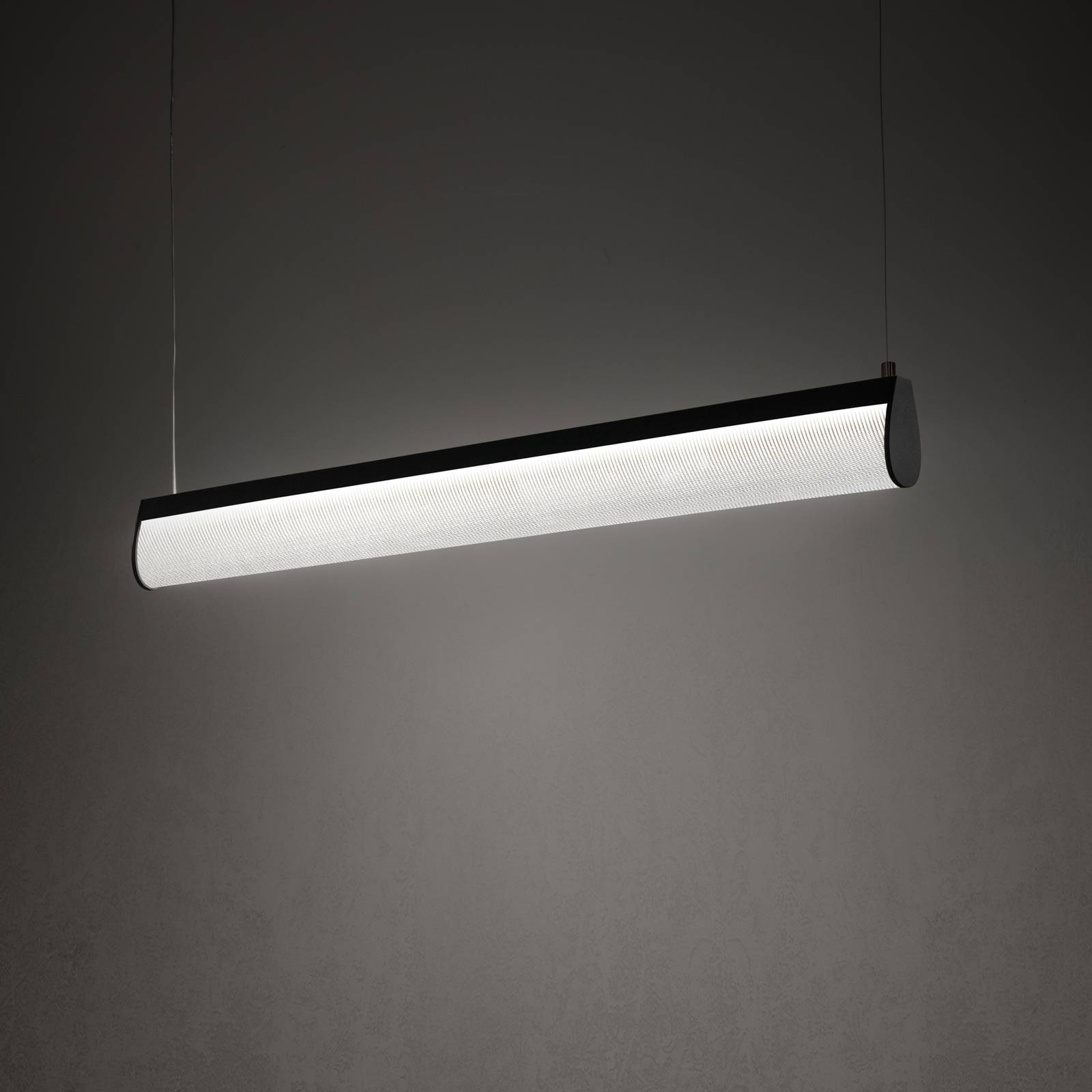 Slamp Modula LED-Pendellampe, kristall, schwarz von Slamp