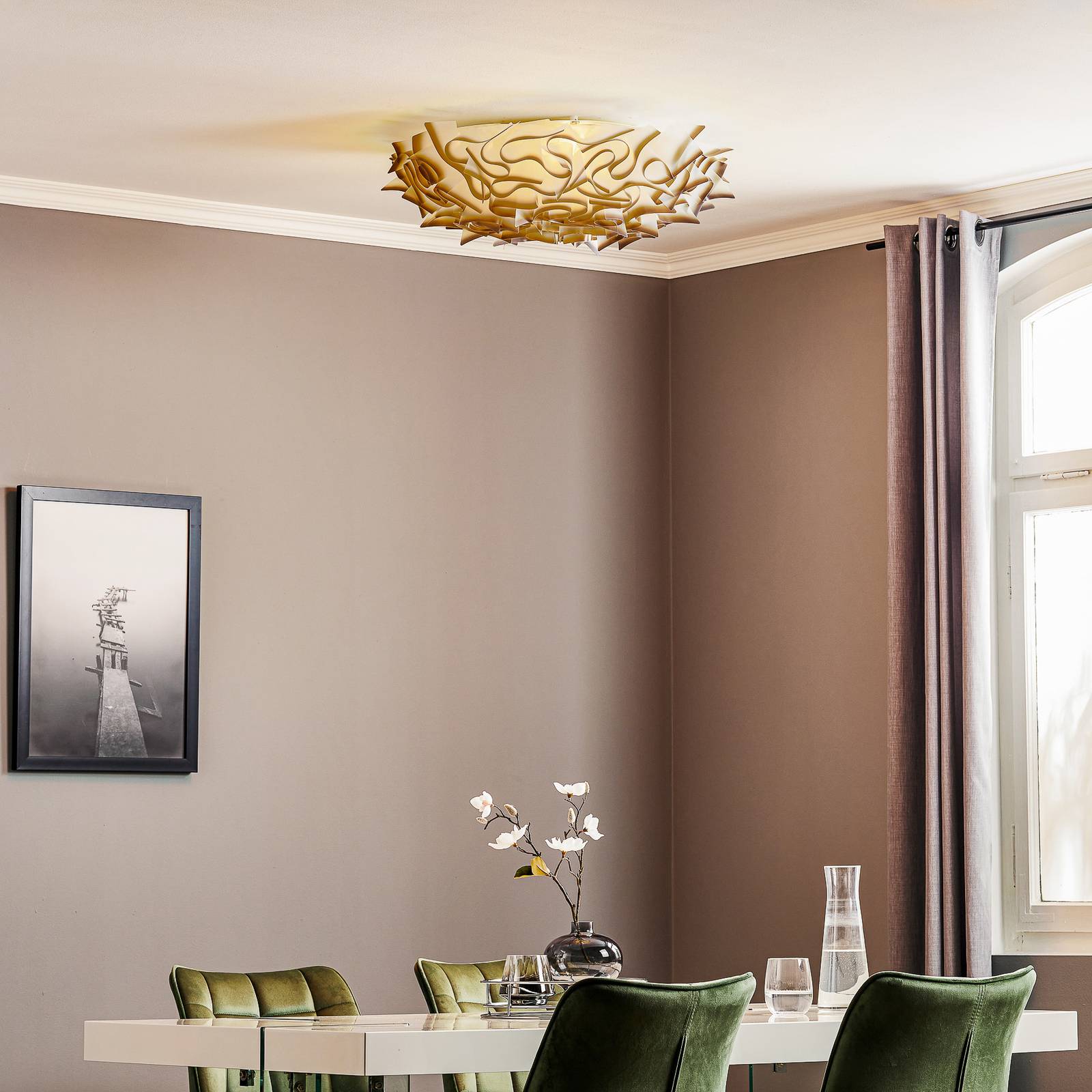 Slamp Veli Designer-Deckenlampe, Ø 78cm, anthrazit Slamp Veli Designer-Deckenlampe, Ø 78cm, anthrazit von Slamp