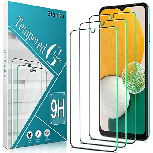 Slanku 3 Stück, Schutzfolie für Samsung Galaxy A13 5G / 4G, Frei von Kratzern, 9H Härte, 0.33mm Ultra-klar, Blasenfrei, Ultrabeständig, HD Displayschutzfolie von Slanku