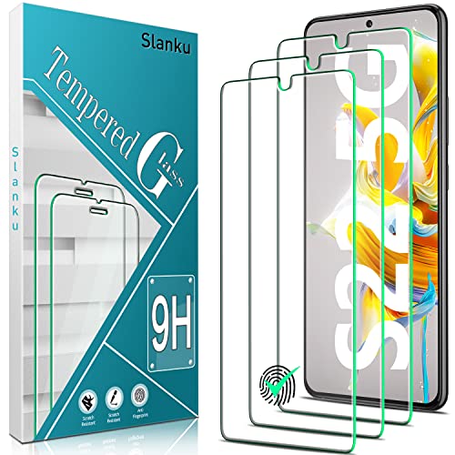 Slanku 3 Stück, Schutzglas für Samsung Galaxy S22 5G Schutzfolie, Fingeuck-ID, Frei von Kratzern, 9H Härte, 0.26mm Ultra-Klar Displayschutzfolie, Blasenfrei, Ultrabeständig von Slanku