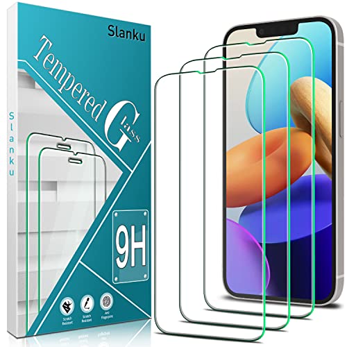 Slanku 3 Stück, Schutzglas für iPhone 13 Mini (5,4) Schutzfolie, Frei von Kratzern, 9H Härte, 0.33mm Ultra-klar, Blasenfrei, Ultrabeständig, HD Displayschutzfolie von Slanku