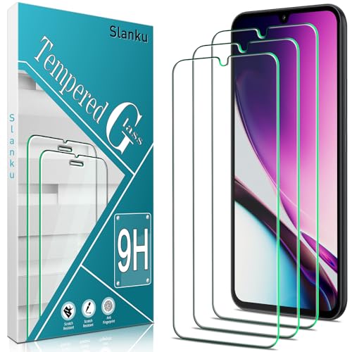 Slanku 3 Stück Schutzfolie für Samsung Galaxy A34, Frei von Kratzern, 9H Härte, HD Displayschutzfolie, 0.33mm Ultra-klar, Blasenfrei, Ultrabeständig von Slanku