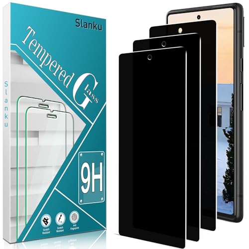 Slanku 3 Stück Sichtschutz Schutzfolie für Google Pixel 6a, Anti-Spy, Frei von Kratzern, 9H Härte, Blasenfrei, HD Displayschutzfolie, Ultra-klar Slanku 3 Stück Sichtschutz Schutzfolie für Google Pixel 6a, Anti-Spy, Frei von Kratzern, 9H Härte, Blasenfrei, HD Displayschutzfolie, Ultra-klar von Slanku