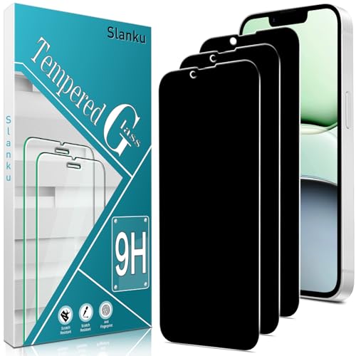 Slanku 3 Stück Sichtschutz Schutzfolie für iPhone 16e, Anti-Spy, 9H Härte, HD Schutzglas Folie, Anti- Kratzer Slanku 3 Stück Sichtschutz Schutzfolie für iPhone 16e, Anti-Spy, 9H Härte, HD Schutzglas Folie, Anti- Kratzer von Slanku