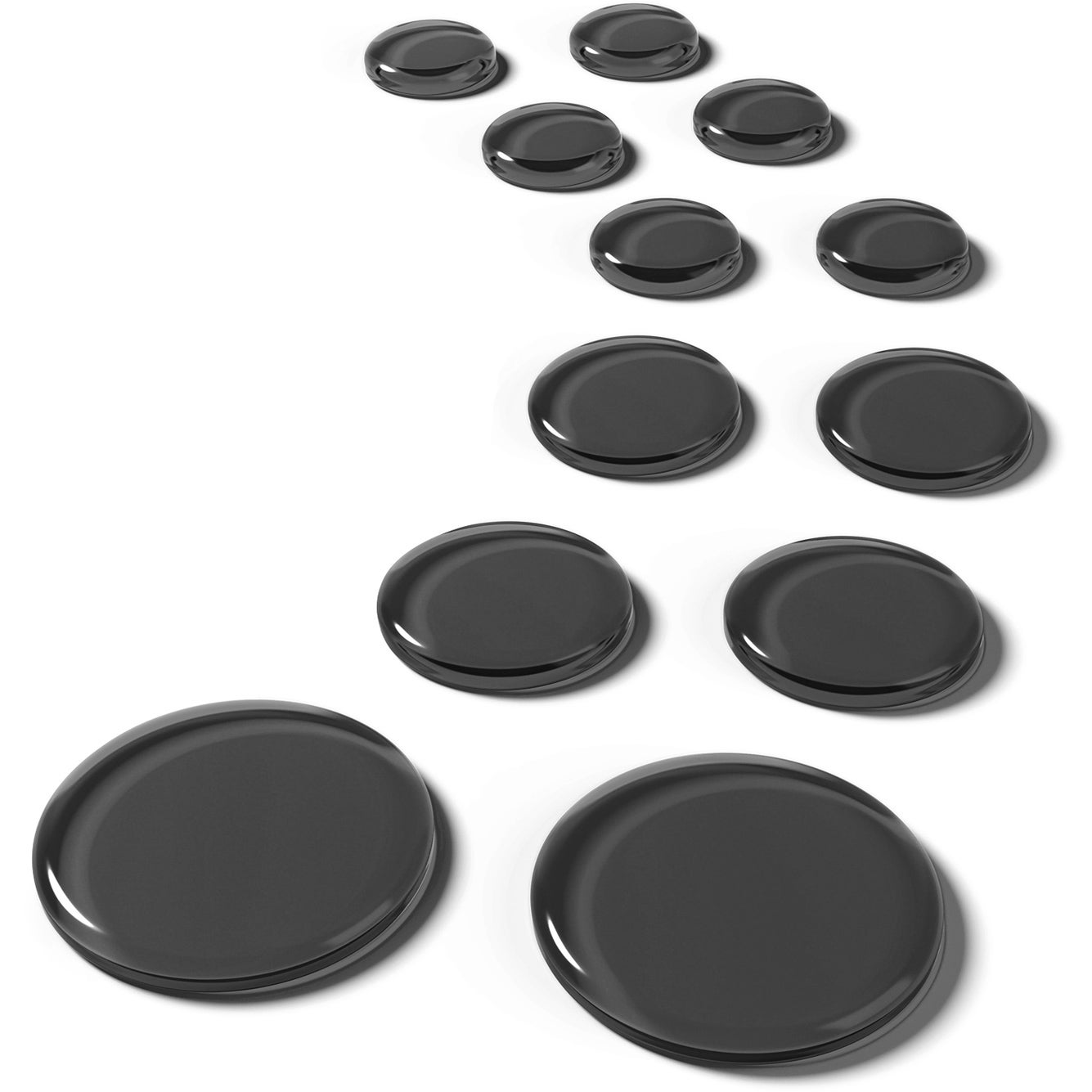 SlapKlatz Pro Refillz - Black Gel Pads (Various Sizes, Pack of 12) von SlapKlatz