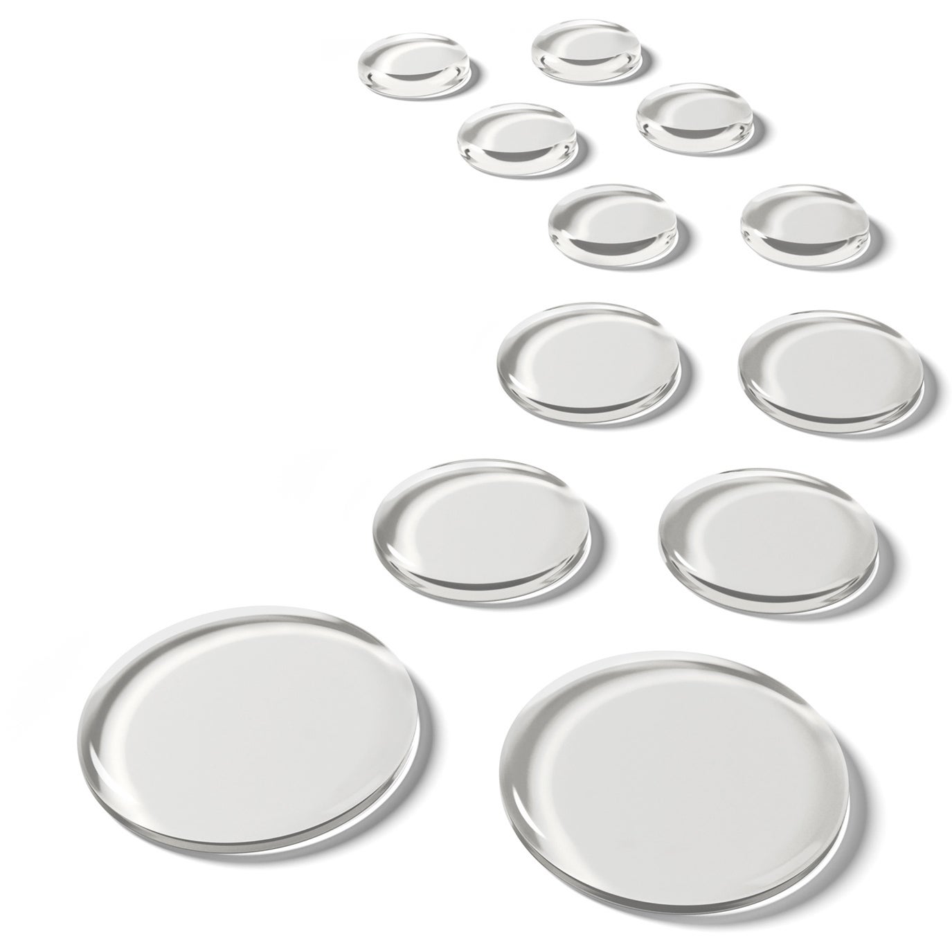 SlapKlatz Pro Refillz - Clear Gel Pads (Various Sizes, Pack of 12) von SlapKlatz