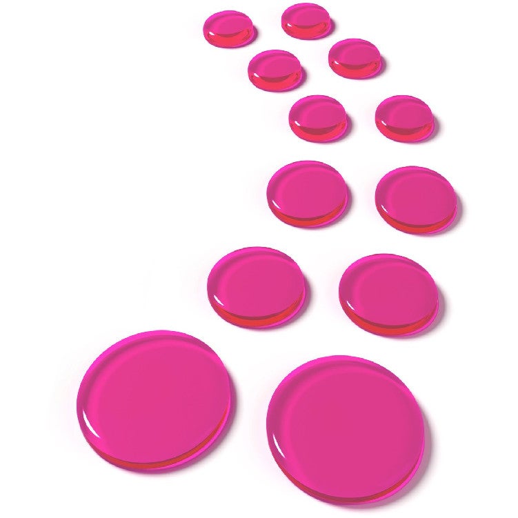 SlapKlatz Pro Refillz - Pink Gel Pads (Various Sizes, Pack of 12) von SlapKlatz