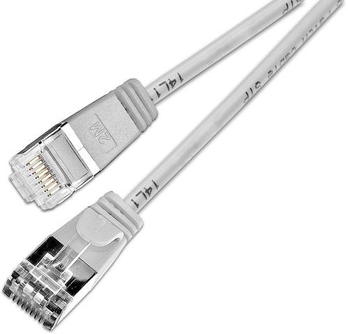 Slim Wirewin PKW-LIGHT-STP-K6 1.0 RJ45 Netzwerkkabel, Patchkabel CAT 6 U/FTP 1.00m Grau 1St. von Slim Wirewin