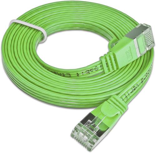 Slim Wirewin PKW-STP-SLIM-KAT6 2.0 GN RJ45 Netzwerkkabel, Patchkabel CAT 6 U/FTP 2.00m Grün flach 1 von Slim Wirewin