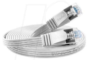 SLIM S6 025 WS - Cat.6 SLIM-Patchkabel, STP(PIMF), 0,25 m, weiß von Slim
