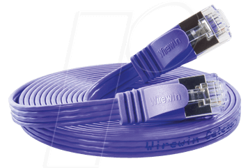 SLIM S6 075 VT - Cat.6 SLIM-Patchkabel, STP(PIMF), 0,75 m, violett von Slim