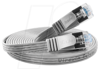 SLIM S6 15 GR - Cat.6 SLIM-Patchkabel, STP(PIMF), 15 m, grau von Slim