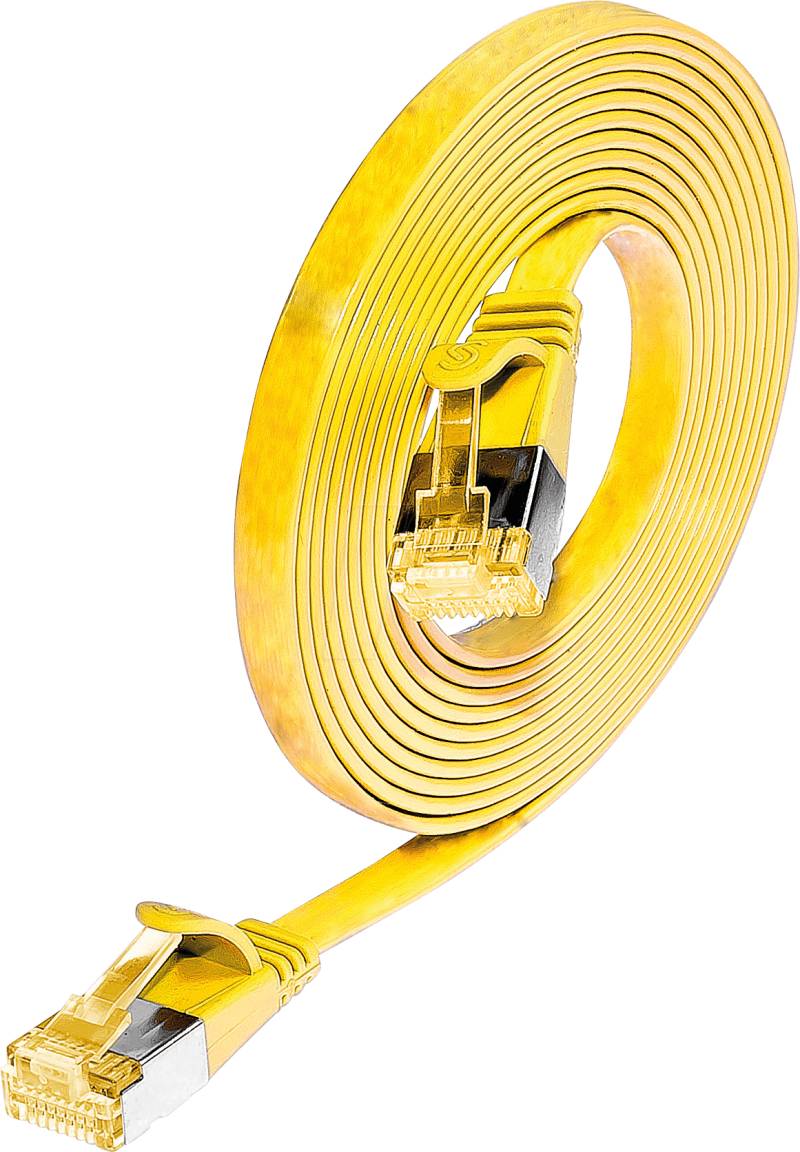 SLIM S6A 3 GE - Cat.6a SLIM-Patchkabel, U/FTP, 3 m, gelb von Slim