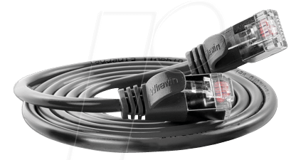 SLIM SL6 015 SW - Cat.6 SLIM-Light-Kabel, U/FTP, 0,15 m,schwarz von Slim