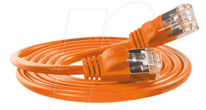 SLIM SL6 05 OR - Cat.6 SLIM-Light-Kabel, U/FTP, 0,5 m, orange von Slim