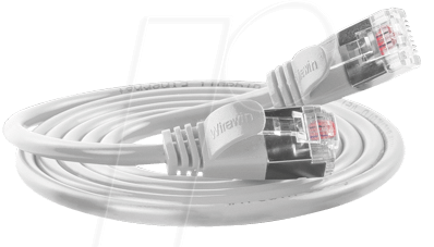 SLIM SL6 10 WS - Cat.6 SLIM-Light-Kabel, U/FTP, 10 m, weiß von Slim