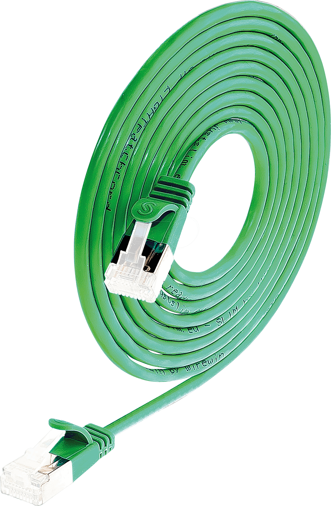 SLIM SL6A 1,5 GN - Cat.6a SLIM-Light-Kabel, U/FTP, 1,5 m, grün von Slim
