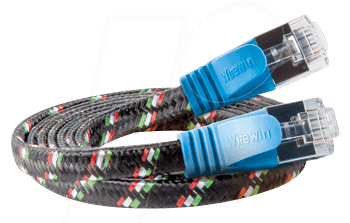 SLIM ST6 1 BL - Cat.6 SLIM-Tough-Kabel, F/FTP, 1 m, blau SLIM ST6 1 BL - Cat.6 SLIM-Tough-Kabel, F/FTP, 1 m, blau von Slim