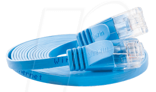 SLIM U6 1 BL - Cat.6 SLIM-Patchkabel, U/UTP, 1 m, blau von Slim