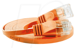 SLIM U6 2 OR - Cat.6 SLIM-Patchkabel, U/UTP, 2 m, orange von Slim