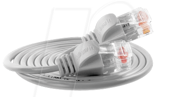 SLIM UL6 05 WS - Cat.6 SLIM-Light-Kabel, U/UTP, 0,5 m, weiß von Slim