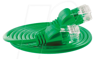 SLIM UL6 2 GN - Cat.6 SLIM-Light-Kabel, U/UTP, 2 m, grün von Slim