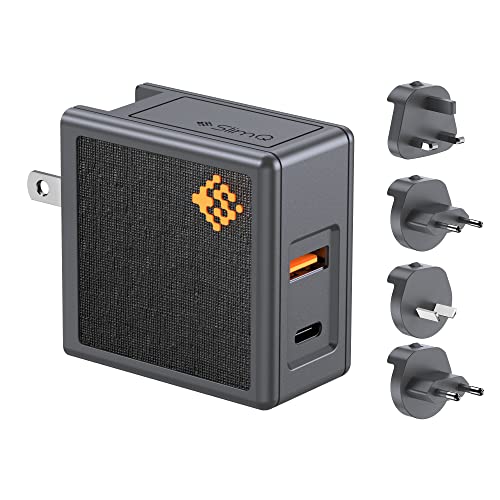 65 W, 45 W Laptop-Ladegerät: USB C GAN AC-Adapter – faltbarer Mini-Wandstecker für Lenovo, Dell, Chromebook, iPhone, iPad von SlimQ