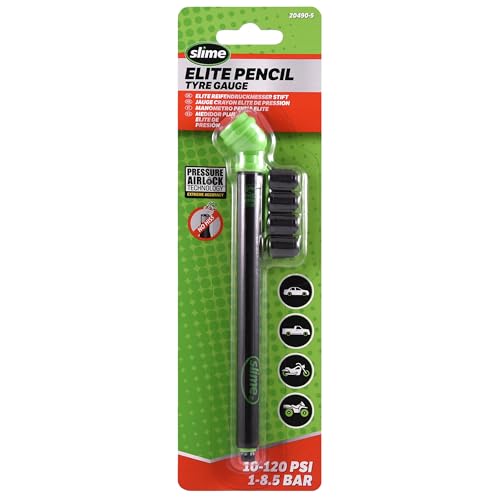 Slime 20490-5 Reifendruckmesser, Elite Stift, Air Lock Technologie, 10-120 PSI Slime 20490-5 Reifendruckmesser, Elite Stift, Air Lock Technologie, 10-120 PSI von Slime
