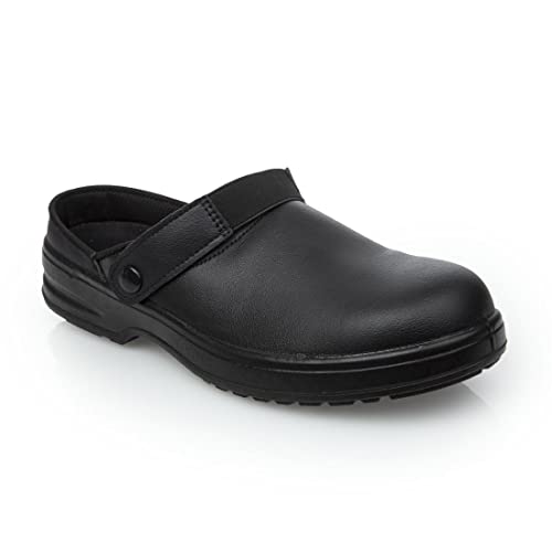 Lites Unisex Safety Clog Black - Size 36 von Slipbuster Footwear