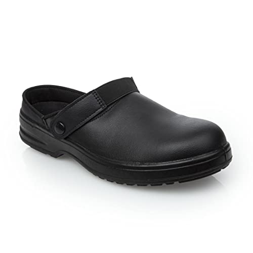 Lites Unisex Safety Clog Black - Size 44 von Slipbuster Footwear