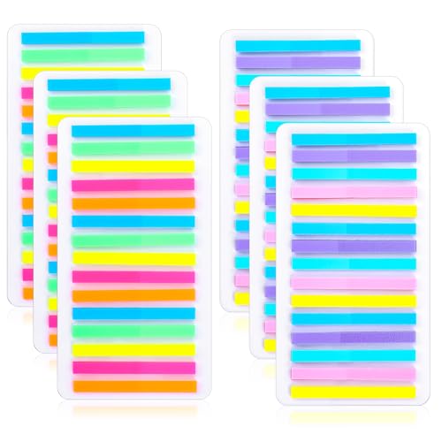 1800 Stück Haftstreifen Pastell Lang Kleine Textmarkerstreifen Seiten Tabs Klebemarkierungen Haftstreifen Pastell long Highlight Stripes Clear Sticky Notes Beschreibbar Tabs Für Büro Schule Zuhause von Sliverdew
