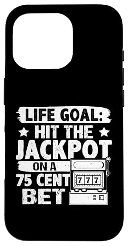 Schlitzmaschine: Lebensziel: Schlagen Sie den Jackpot auf einer 75-Cent-Wette Hülle für iPhone 16 Pro Schlitzmaschine: Lebensziel: Schlagen Sie den Jackpot auf einer 75-Cent-Wette Hülle für iPhone 16 Pro von Slot Machine And Slots Designs For Casino