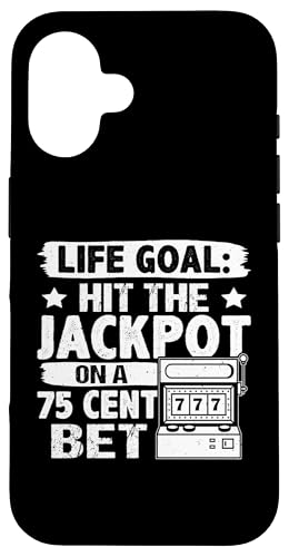 Schlitzmaschine: Lebensziel: Schlagen Sie den Jackpot auf einer 75-Cent-Wette Hülle für iPhone 16 Schlitzmaschine: Lebensziel: Schlagen Sie den Jackpot auf einer 75-Cent-Wette Hülle für iPhone 16 von Slot Machine And Slots Designs For Casino
