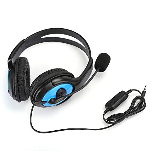 Sluffs Gaming-Headset Mit Mikrofon, Gaming-Headset Für PS4, A4 ABS, Leichtes Gaming-Headset, Rauschunterdrückung, Mikrofon, Kopfhörerausrüstung Für PS4/X ONE von Sluffs