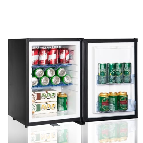 Smad Kühlschrank 12v 230v, 40L, Camping Kühlschrank 12v 230v, Wohnmobil Kühlschrank, Leiser Camper Kühlschrank 12v, für Auto, Wohnwagen, Büro, Absorber Kühlschrank mit Schloss, Wendetür, Schwarz Smad Kühlschrank 12v 230v, 40L, Camping Kühlschrank 12v 230v, Wohnmobil Kühlschrank, Leiser Camper Kühlschrank 12v, für Auto, Wohnwagen, Büro, Absorber Kühlschrank mit Schloss, Wendetür, Schwarz von Smad