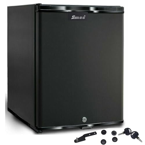 Smad Camping Kühlschrank 12V 230V, Wohnmobil kühlschrank 30L für Camping, Auto, LKW, Büro, Wohnheim, 0-10° C, 12v Kühlschrank mit Schloss, Schwarz, 0dB Smad Camping Kühlschrank 12V 230V, Wohnmobil kühlschrank 30L für Camping, Auto, LKW, Büro, Wohnheim, 0-10° C, 12v Kühlschrank mit Schloss, Schwarz, 0dB von Smad