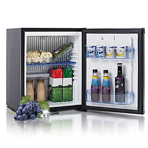 Smad Wohnmobil Kühlschrank 30L, Absorber Kühlschrank 12V/230V, Leiser Camping Kühlschrank mit Schloss für Auto, Camping, Büro und Schlafzimmer, Schwarz Smad Wohnmobil Kühlschrank 30L, Absorber Kühlschrank 12V/230V, Leiser Camping Kühlschrank mit Schloss für Auto, Camping, Büro und Schlafzimmer, Schwarz von Smad