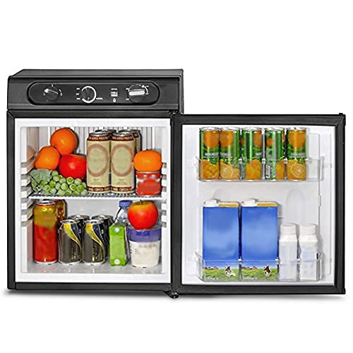 Smad Wohnmobil Kühlschrank 40L, Camping Kühlschrank 12V 230V Gas, Gas Kühlschrank, Leiser Kühlschrank für Wohnwagen, Wohnmobil, LKW, Van, Schwarz Smad Wohnmobil Kühlschrank 40L, Camping Kühlschrank 12V 230V Gas, Gas Kühlschrank, Leiser Kühlschrank für Wohnwagen, Wohnmobil, LKW, Van, Schwarz von Smad