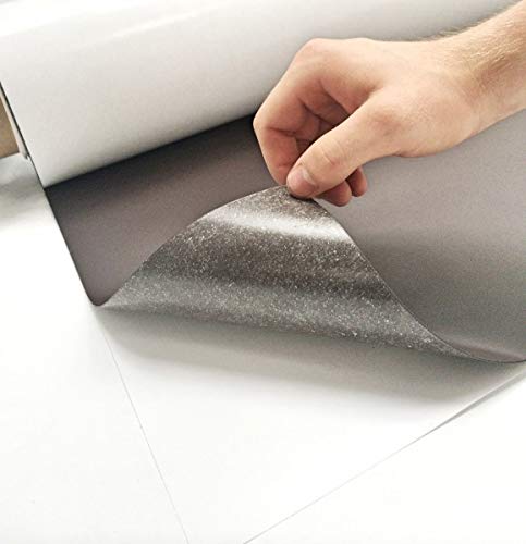 Magnetfolie selbstklebend 50cm x 100cm x 0,5mm Top Qualität Magnetschild " Anisotrop" 1 non-permanent Stift + 1 Magnetherz beschreibbar Gratis!! von Smagnon