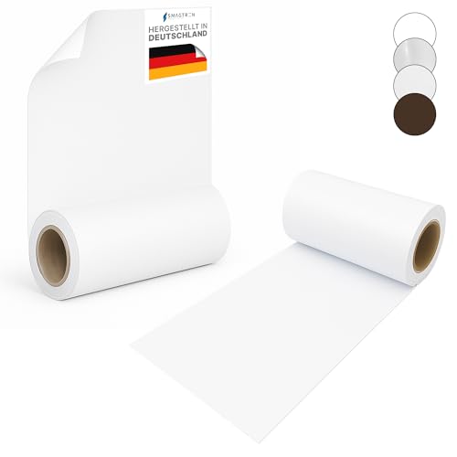Smagtron Selbstklebende Folie, Wiederverwendbarer Kleber, Ideal für Magnetpins, Pinnwand, 200 x 60 cm - Weiße Folie Selbstklebend, Folie Weiß Selbstklebend - Einfache Anbringung von Smagnon
