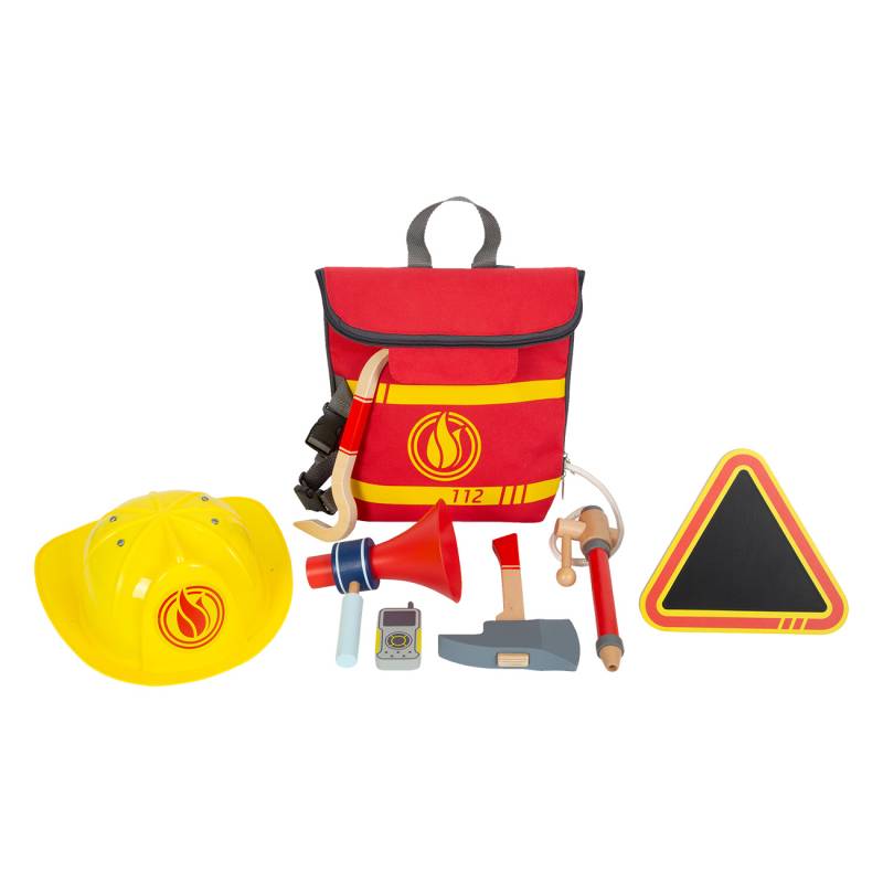 Small Foot Fire Brigade Backpack (12361) | realistisch aussehend | f?rdert das kreative und fanatsie | verstellbare Riemen | doppelter Rei?verschluss von Small Foot