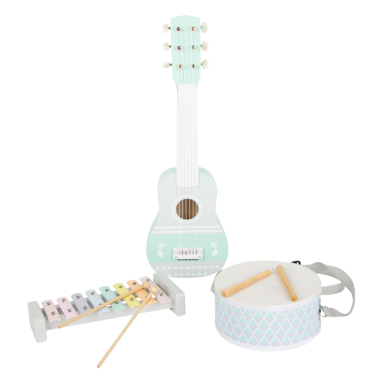 Small Foot Musik-Set Pastell 11685 pastell | Musikinstrumente | Vorschulalter | musizieren | ab 3 Jahre | Notenbl?tter f?r Gitarre und Xylophon Small Foot Musik-Set Pastell 11685 pastell | Musikinstrumente | Vorschulalter | musizieren | ab 3 Jahre | Notenbl?tter f?r Gitarre und Xylophon von Small Foot