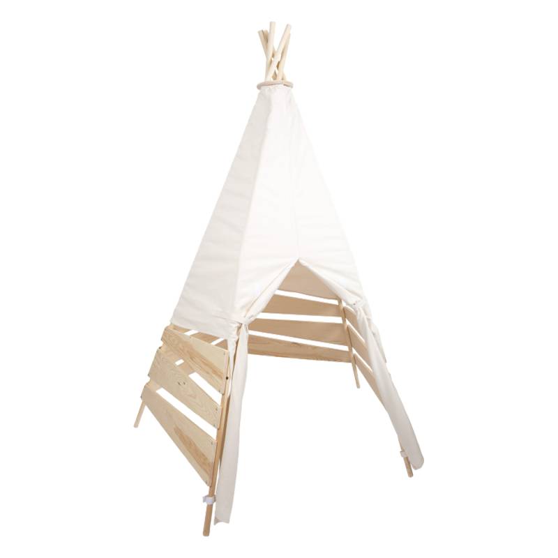 Small Foot Outdoor Zelt Tipi 12405 | Outdoor und Indoor | Kinderzelt | ab 2 Jahre | wasserdicht | verdrehte Stabkonstruktion | raffiniertes Design von Small Foot