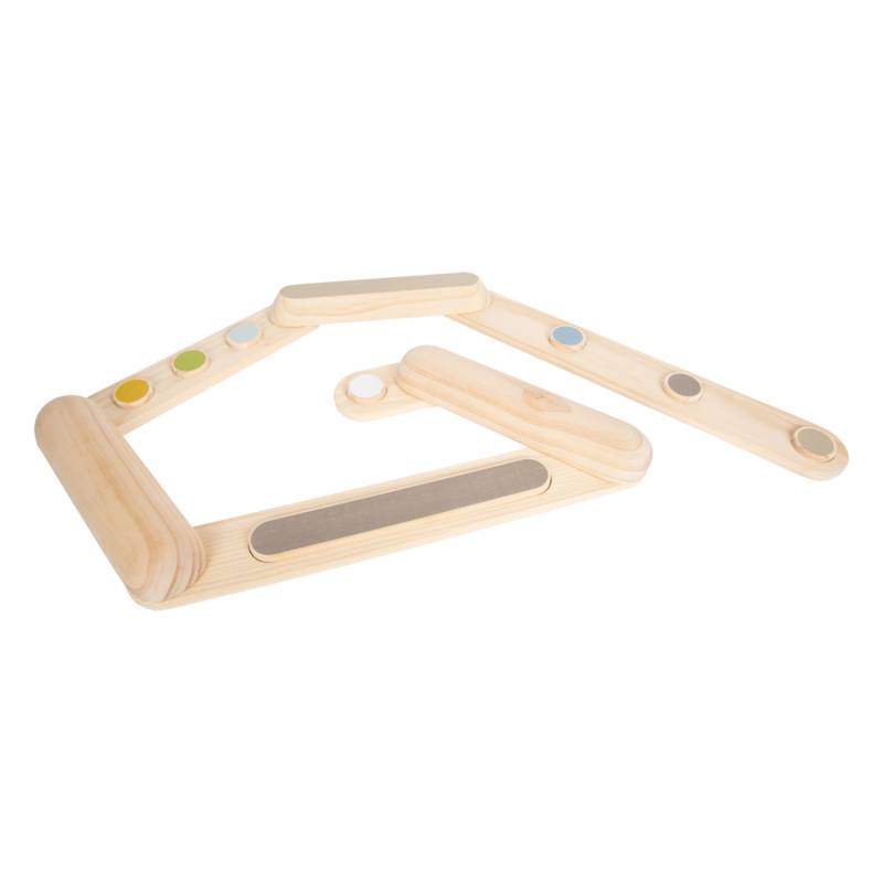 Smallfoot Balancierstege Adventure 12241 braun | Balancespiel | Holzspielzeug | ab 3 Jahren | Gleichgewicht | indoor- und outdoorspielzeug von Small Foot