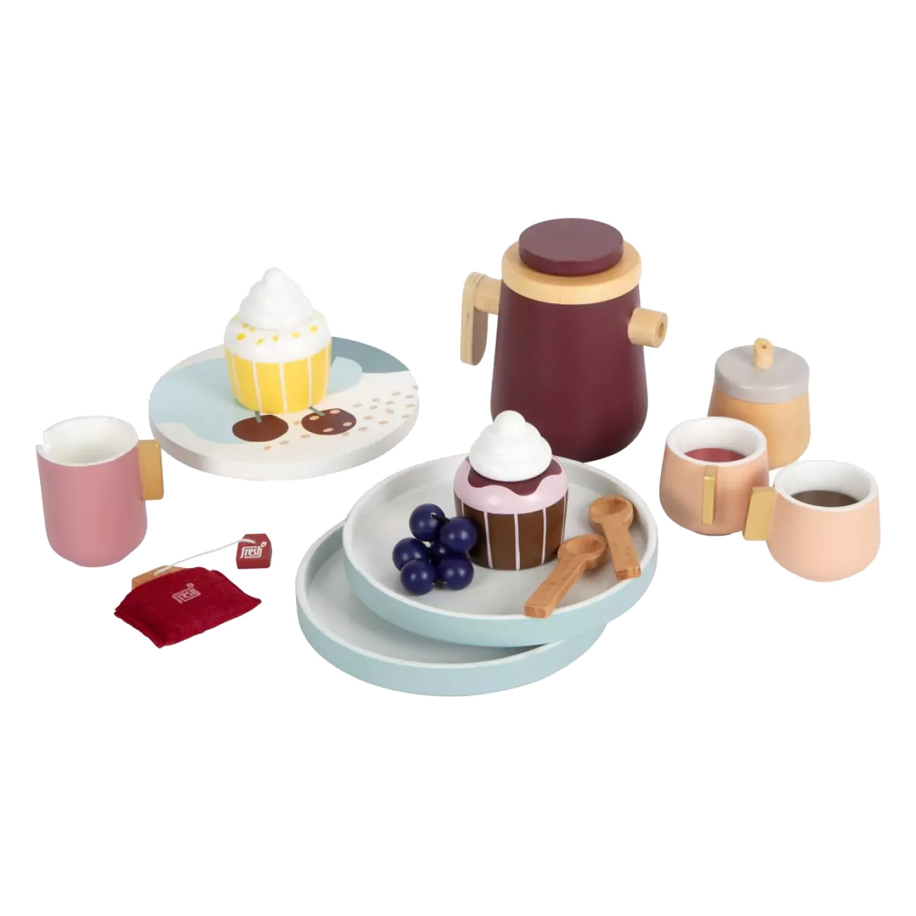 Smallfoot Kaffee und Tee-Set tasty" | Kinder-K?chen-Set | Material: Holz |  integrierte Magnete | Klare Formen, weiche Kante | abnehmbare Deckel" von Small Foot