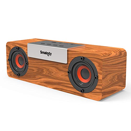 Smalody Bluetooth Lautsprecher, Tragbarer Holzlautsprecher, Bluetooth 5.0-Kabellose Lautsprecher mit 10 W tiefem Bass, TF-Kartensteckplatz und AUX-Eingang, Retro-Heimdekoration Smalody Bluetooth Lautsprecher, Tragbarer Holzlautsprecher, Bluetooth 5.0-Kabellose Lautsprecher mit 10 W tiefem Bass, TF-Kartensteckplatz und AUX-Eingang, Retro-Heimdekoration von Smalody