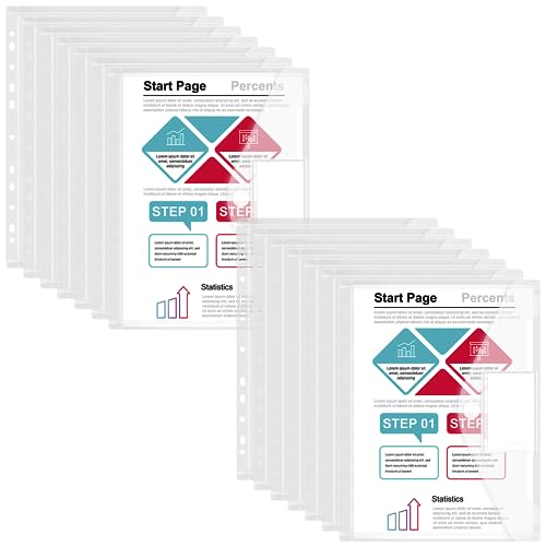 14 Stück Dokumententasche A4 - Transparent Dokumentenmappe A4 Wasserdicht Sammelmappen Dokumente Organisieren A4 Dokumententasche zum Abheften mit 11 Lochrand und Etikettentasche von Smarpau