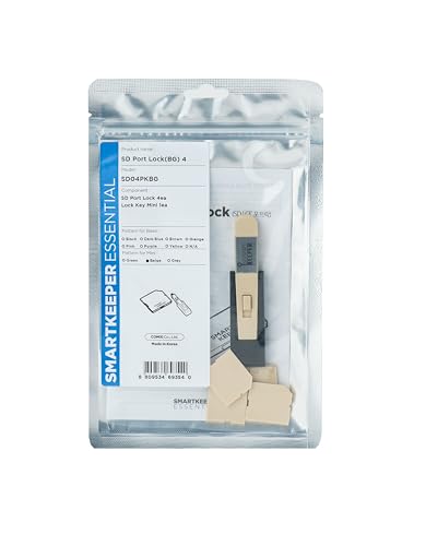 SmartKeeper ESSENTIAL / 4 x SD Port Blockers + Key / Beige SmartKeeper ESSENTIAL / 4 x SD Port Blockers + Key / Beige von Smart Keeper